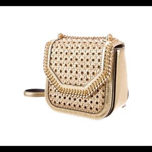 Stella McCartney Woven Gold Falabella shoulder bag